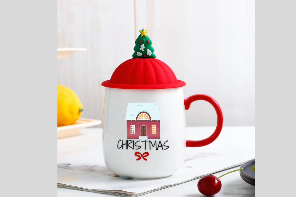 Christmas Village Houses Clipart, an Illustration by DysenkaArt (Photo 5 of 5)