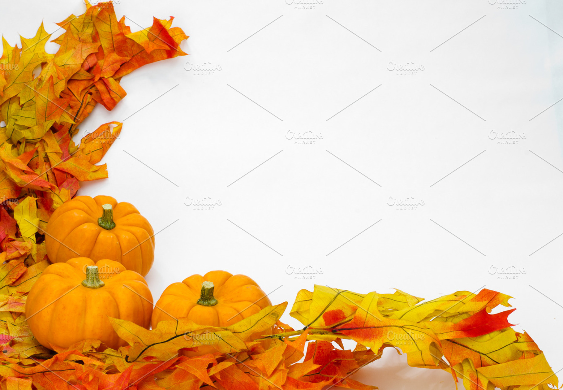 Fall decorations with leaves stock photo containing fall and autumn