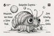Photoshop Ballpoint Pen Brushes, a Brush Add-On by brushapes.com (Thumbnail 4 of 10)