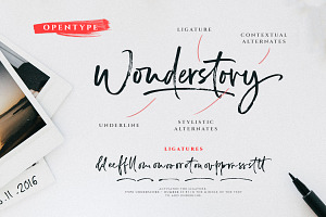 Wonderstory - Brush Script