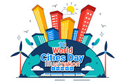 10 World Cities Day Illustration, an Object Illustration by denayunebgt (Thumbnail 1 of 4)