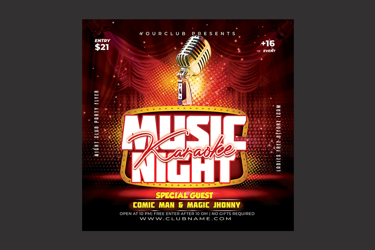 Karaoke Flyer, a Flyer Template by DSGraphicDesign