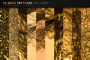 350 Gold & Metallic Textures