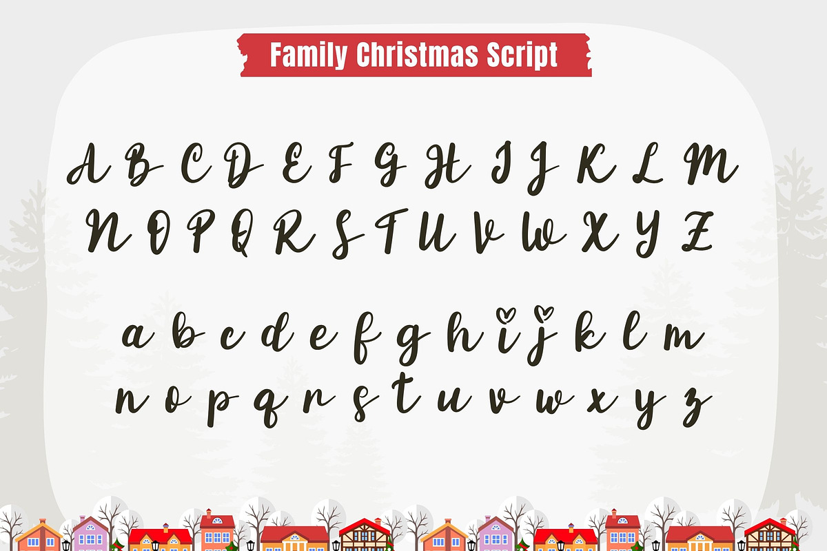 Family Christmas Font Duo, a Script Font by AnningArts (Photo 10 of 11)
