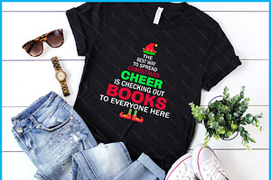 Librarian Christmas Elf Cheer SVG, a Graphic by Creativeusart