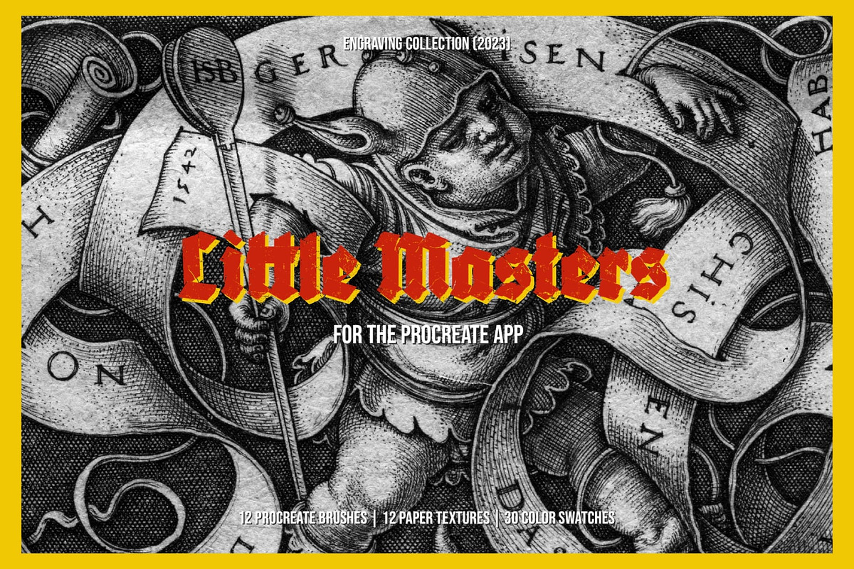 The Little Masters Procreate Kit, a Brush Add-On by Digi Life (Photo 1 of 10)