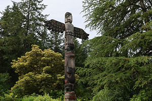 Totem poles at Buchart gardens, Victoria, British Columbia, Cana, a Nature Photo by uncreative