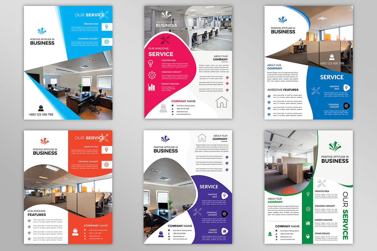Corporate Business Flyers Bundle, a Flyer Template by Imagine Design Studio (Photo 8 of 34)