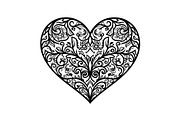 Ornamental Heart Silhouette Bundle, an Illustration by jahid234 (Thumbnail 10 of 31)