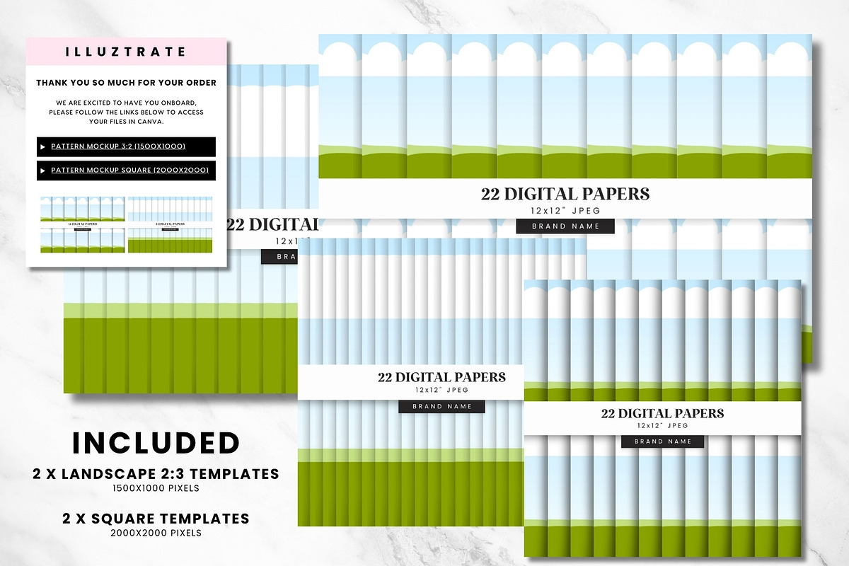 Digital Paper Canva Template - 22, a Presentation Template by illuztrate (Photo 2 of 8)