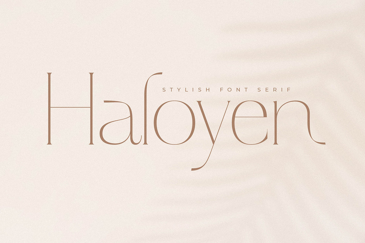 Haloyen Stylish Font Serif, a Serif Font by Storytype Studio (Photo 1 of 15)