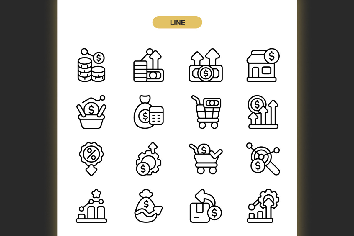 Cost Market Icons, an Icon by Spacepixel Creative (Photo 2 of 3)