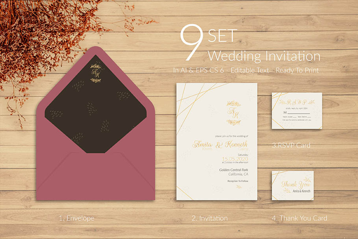 Simply Elegant Wedding Invitation, an Invitation Template by Lyllopop (Photo 2 of 4)