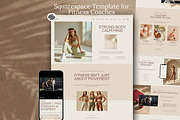 Squarespace Template Fitness Coaches, a Squarespace Template by Sofia Designs (Thumbnail 1 of 9)