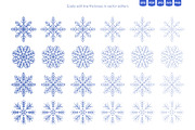 Outline Snowflakes & Winter Icons, an Illustration by Ilia Design (Thumbnail 6 of 10)