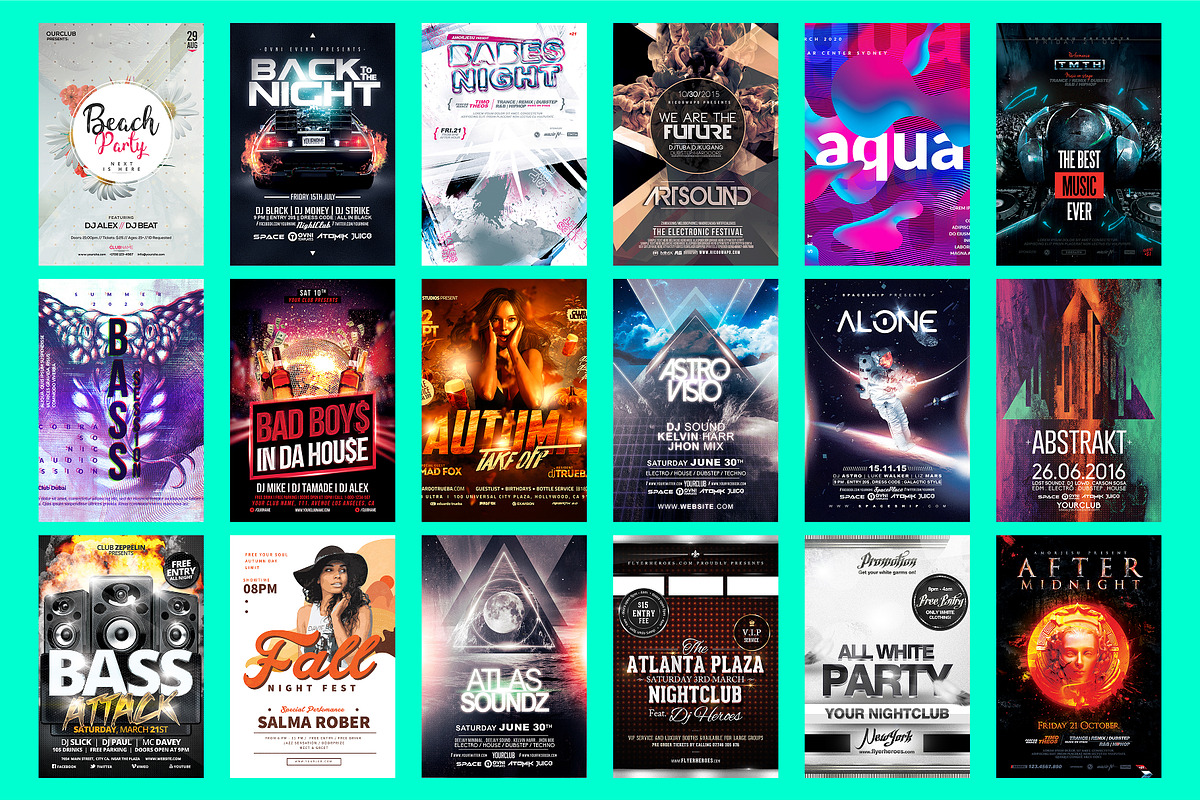 70 Music Flyer Bundle, a Design Template by PopotLane (Photo 5 of 5)