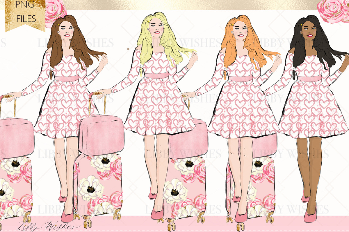 Travel Vacation Wanderlust clipart, an Illustration by Libby Wishes (Photo 7 of 9)