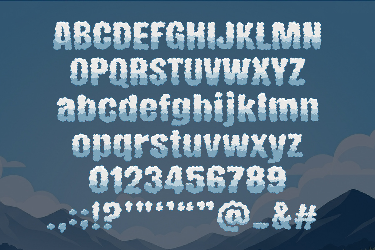 Cloudypop, a Font by Rashdrawn (Photo 3 of 8)