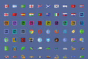 640 Flat icons+PixelDropr, an Icon by EpicShop (Thumbnail 5 of 5)