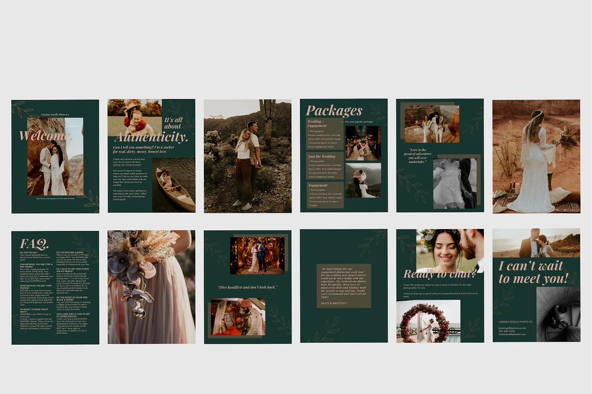 TEAL Wedding Photography Guide, a Magazine Template by Signature Edits (Photo 4 of 11)