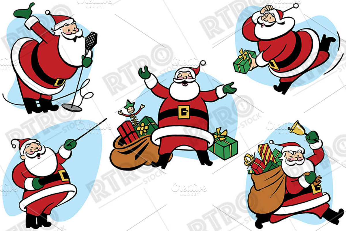 RTRO Santa Claus 4, an Illustration by RTRO Stock (Photo 2 of 5)