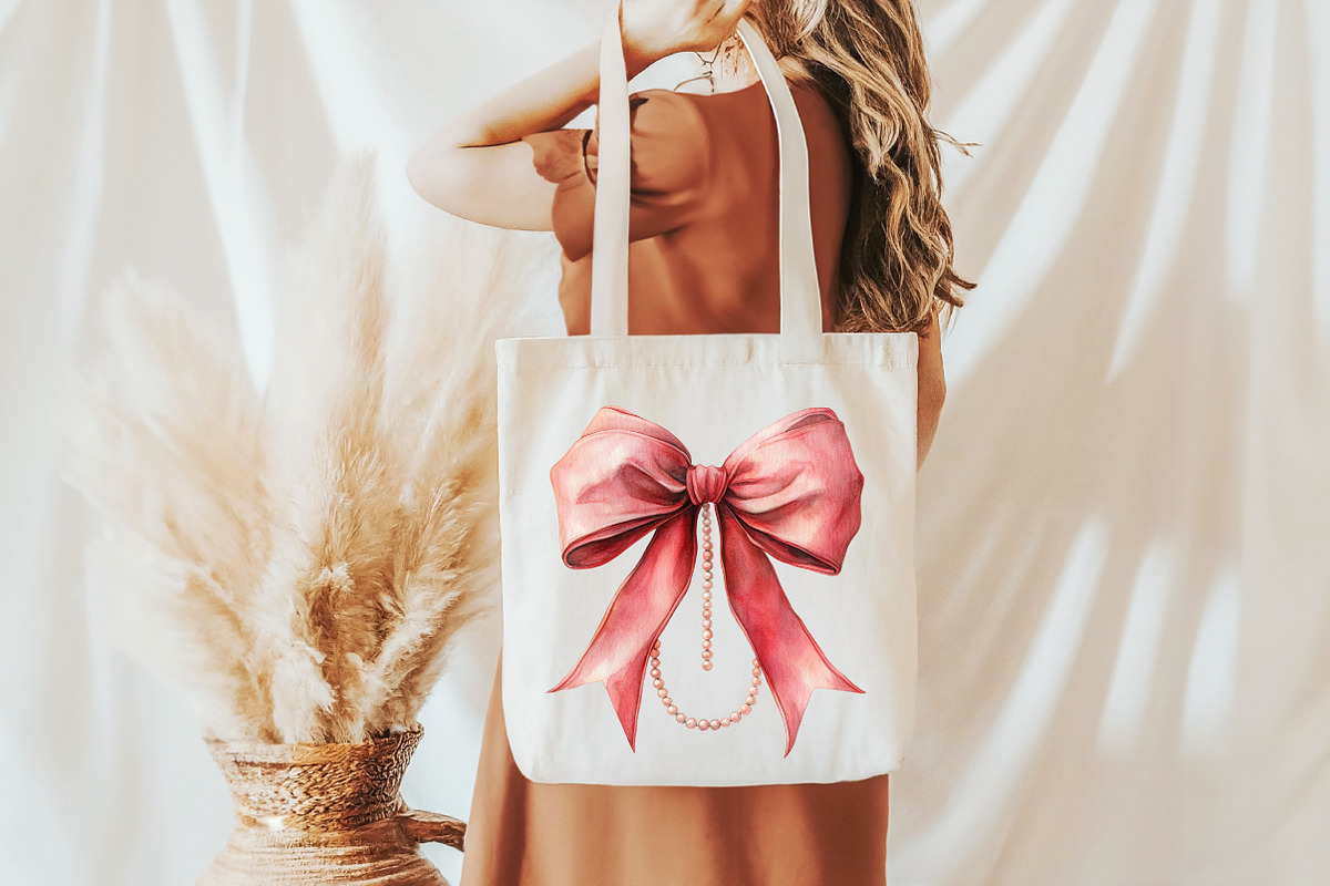 Red Coquette Christmas Bow Clipart, an Illustration by Libby Wishes (Photo 7 of 7)