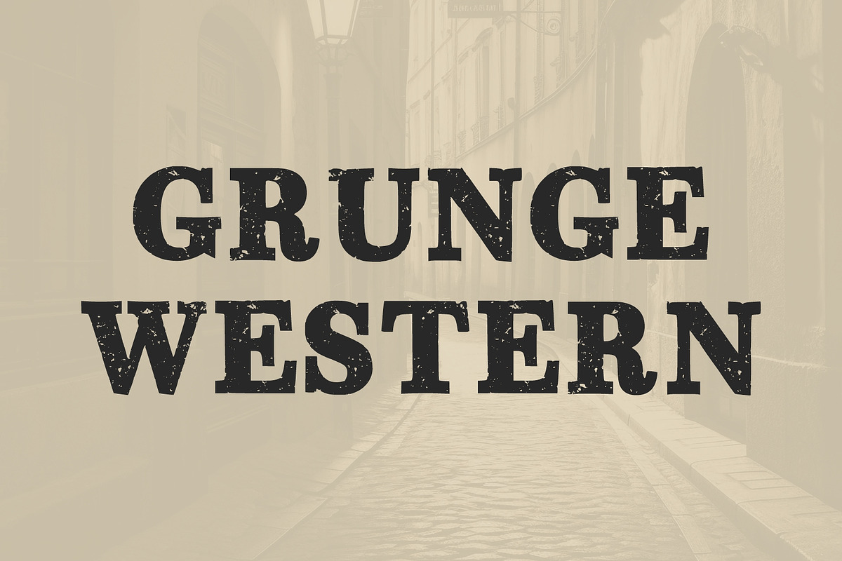 Vintage Cowboy Western Display Font, a Slab Serif Font by Fourteen Letter (Photo 2 of 7)