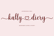 Kally Diery – Lovely Script, a Script Font by MjStudio31 (Thumbnail 1 of 8)
