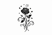 Romantic Rose Vector Pack, an Illustration by Designer_Momina (Thumbnail 3 of 9)