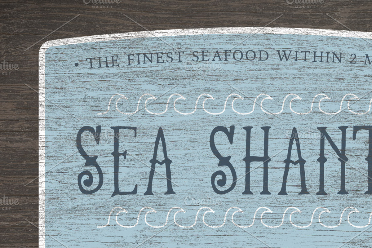 Realistic Wooden Texture Sign Mockup
