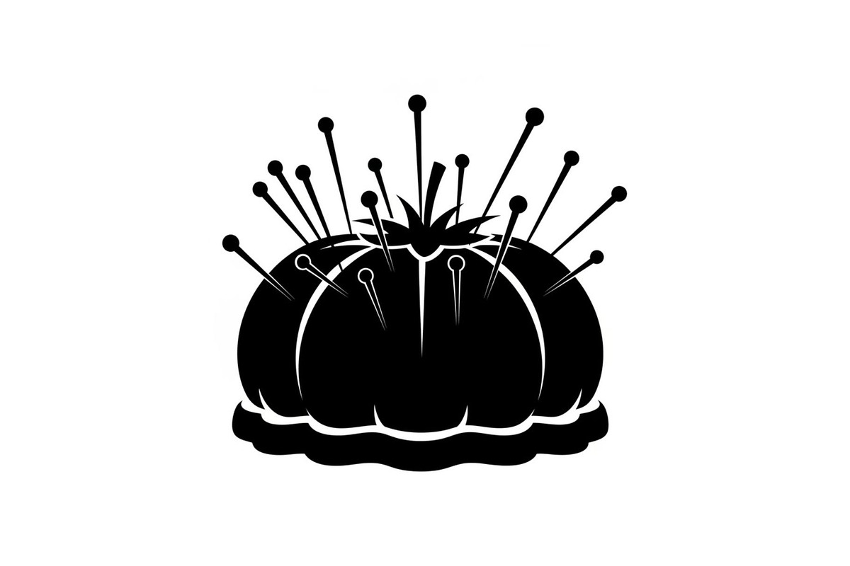 Sewing Pin Cushion Silhouette, an Illustration by hafijul (Photo 8 of 14)