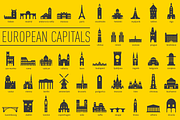 195 Capital Landmarks, an Illustration by Jozsef Balazs-Hegedus (Thumbnail 2 of 7)