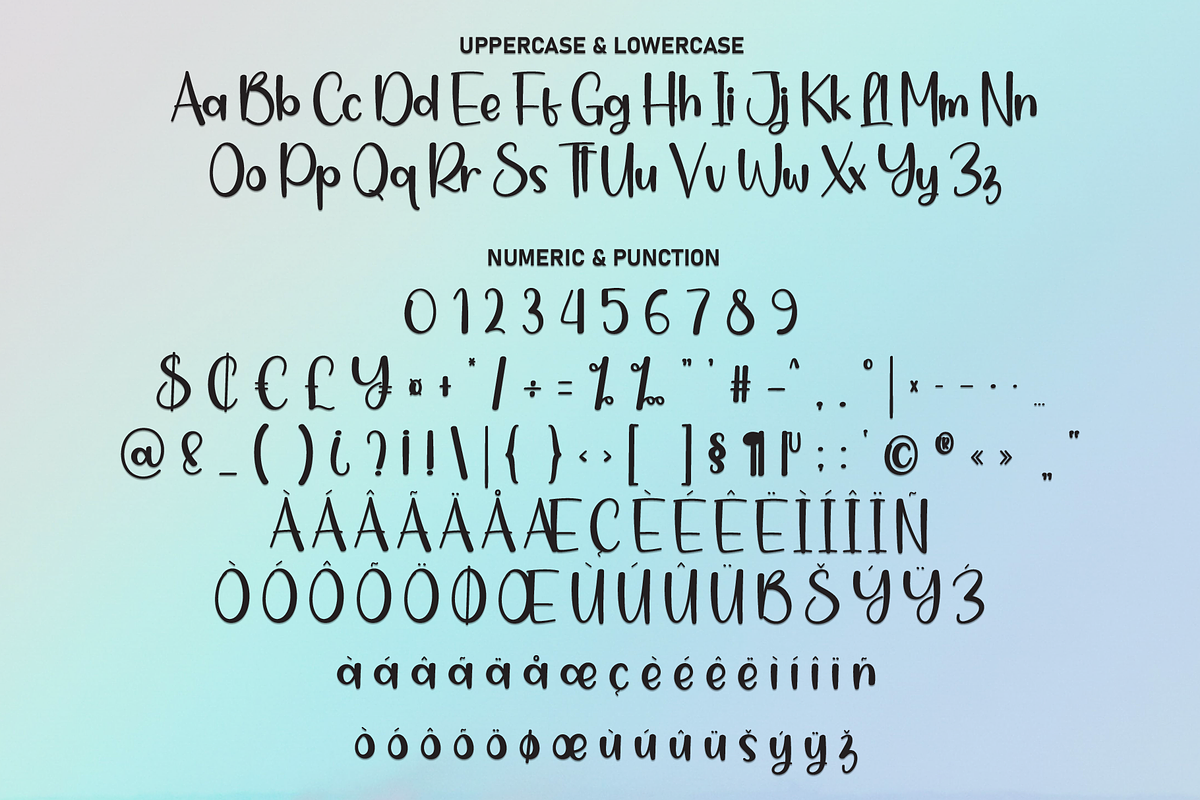 Rainbow Holiday | Script Font, a Script Font by Scratchones (Photo 7 of 8)