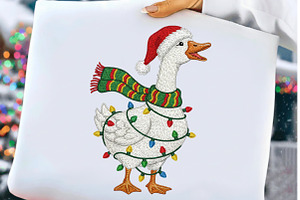 Crochet Christmas Goose PNG, an Illustration by Craft Nest