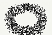 50 Elegant Floral Oval Mirror Frame, a Decorative Illustration by Amazin_art (Thumbnail 24 of 29)