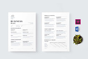 Business Plan | MS Word & Indesign, a Stationery Template by design_hut (Thumbnail 1 of 7)