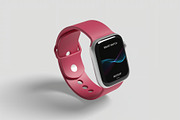 Smart Watch Mockup, a Wearable Device Mockup by Hubzway (Thumbnail 8 of 9)