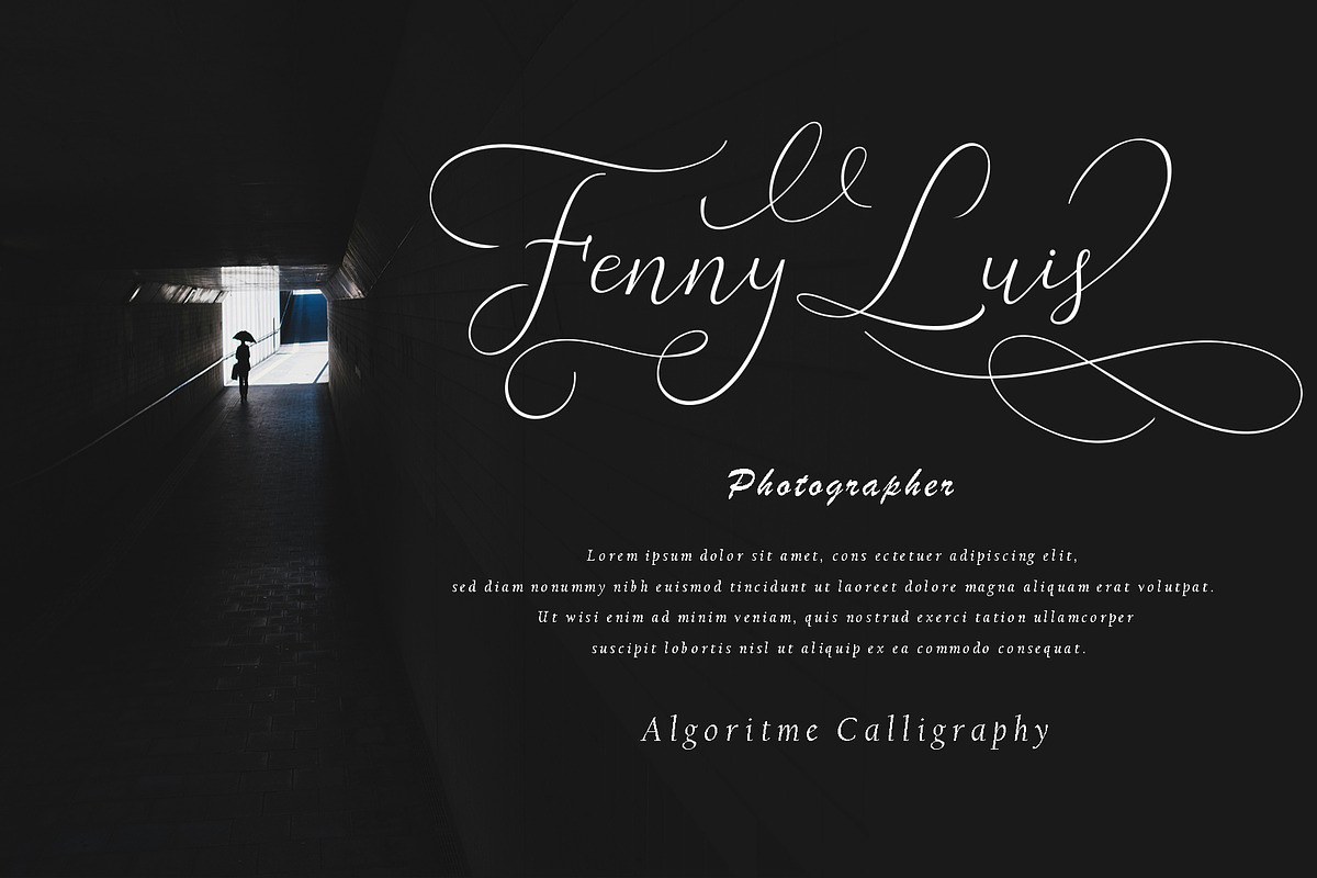 Algoritme, a Script Font by Sulthan Studio (Photo 5 of 8)