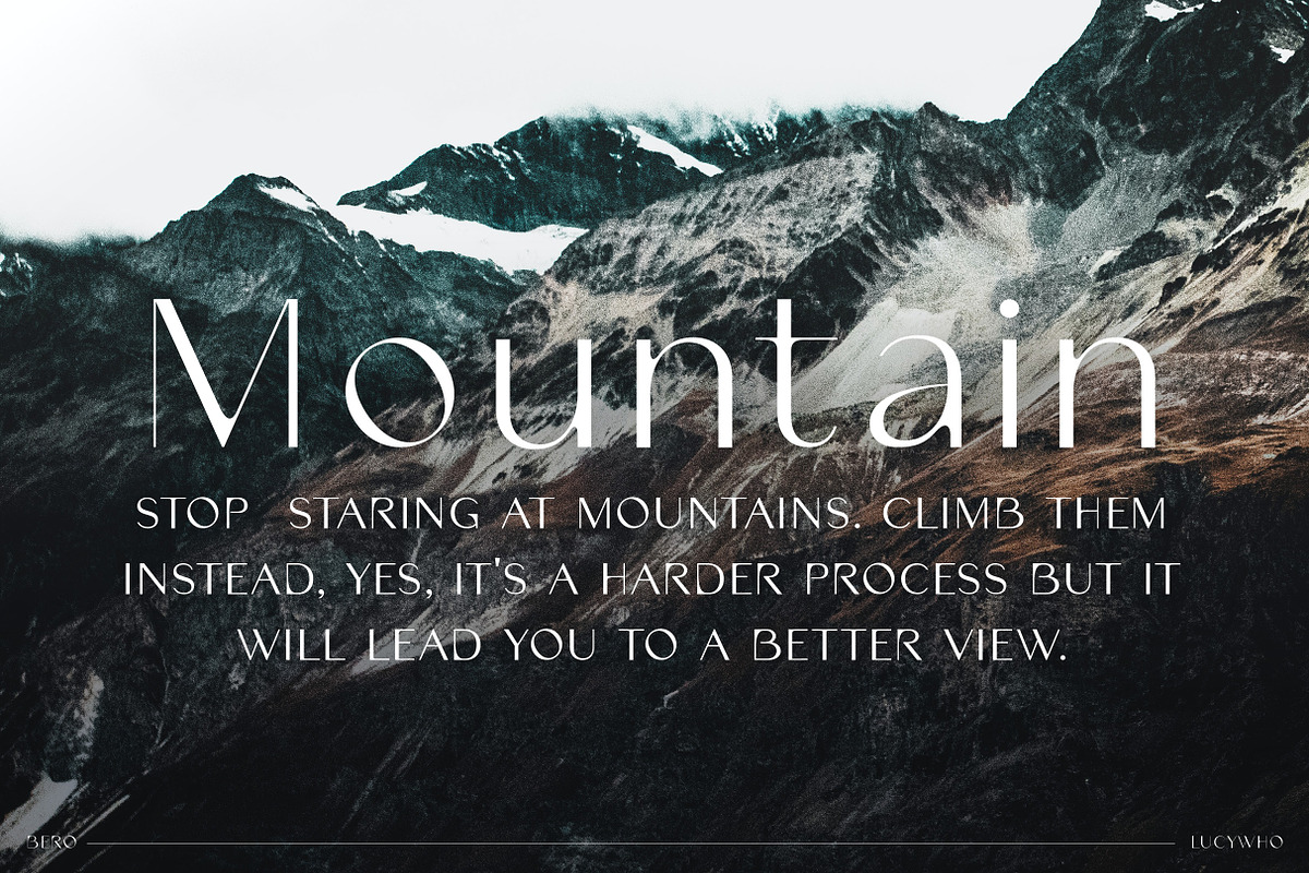 BERO Modern Unique Typeface, a Sans Serif Font by lucywho.studio (Photo 3 of 15)