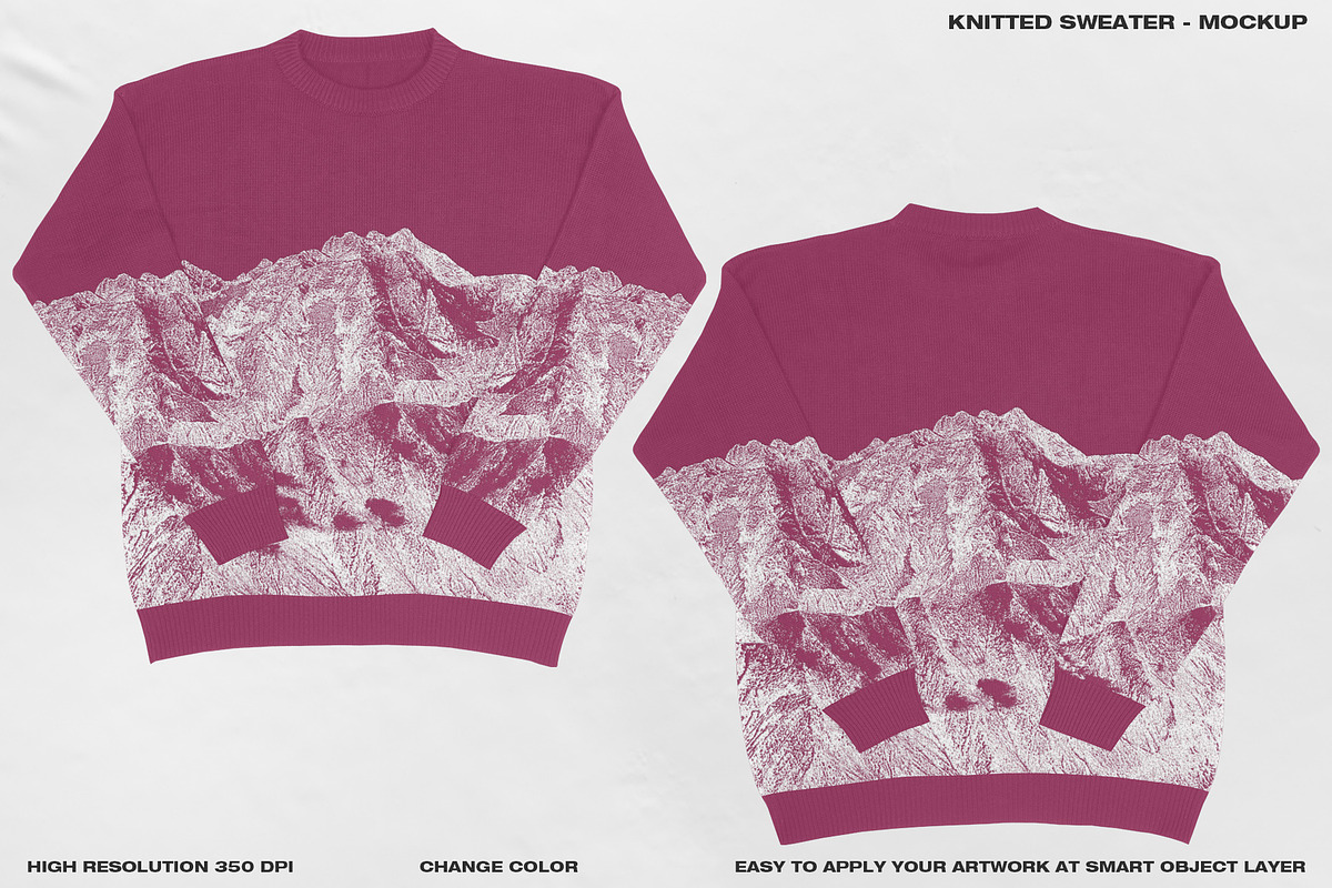 Knitted Sweater - Mockup, a Hoody Mockup by DaldSgh (Photo 9 of 18)