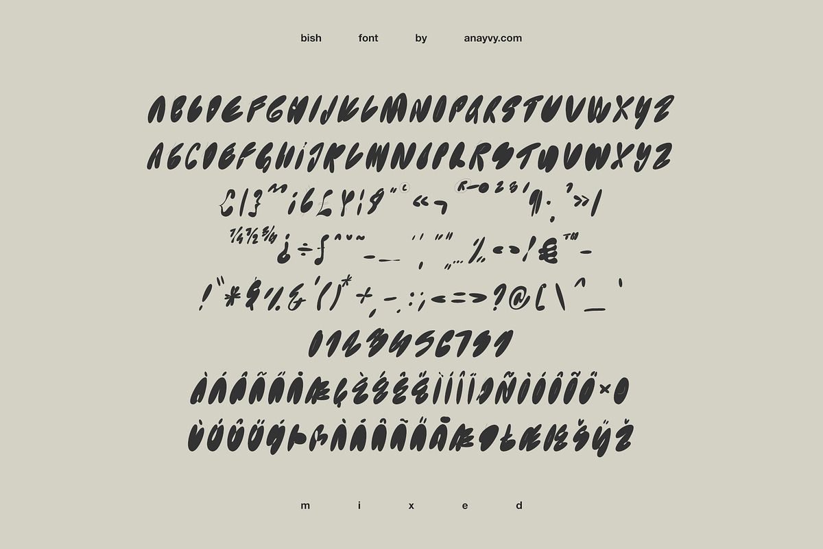 BISH | Bubble Graffiti Font Family, a Font by ana & yvy (Photo 9 of 14)