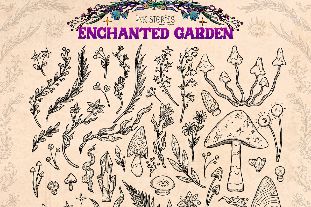 Enchanted Garden Fairies and Flowers, a Person Illustration by Ink Stories (Photo 5 of 24)