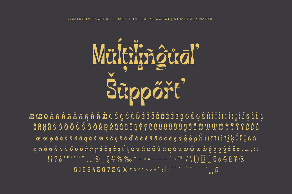 Grangeus - Creative Display Font, a Handwritten Font by Zeatype (Photo 7 of 11)