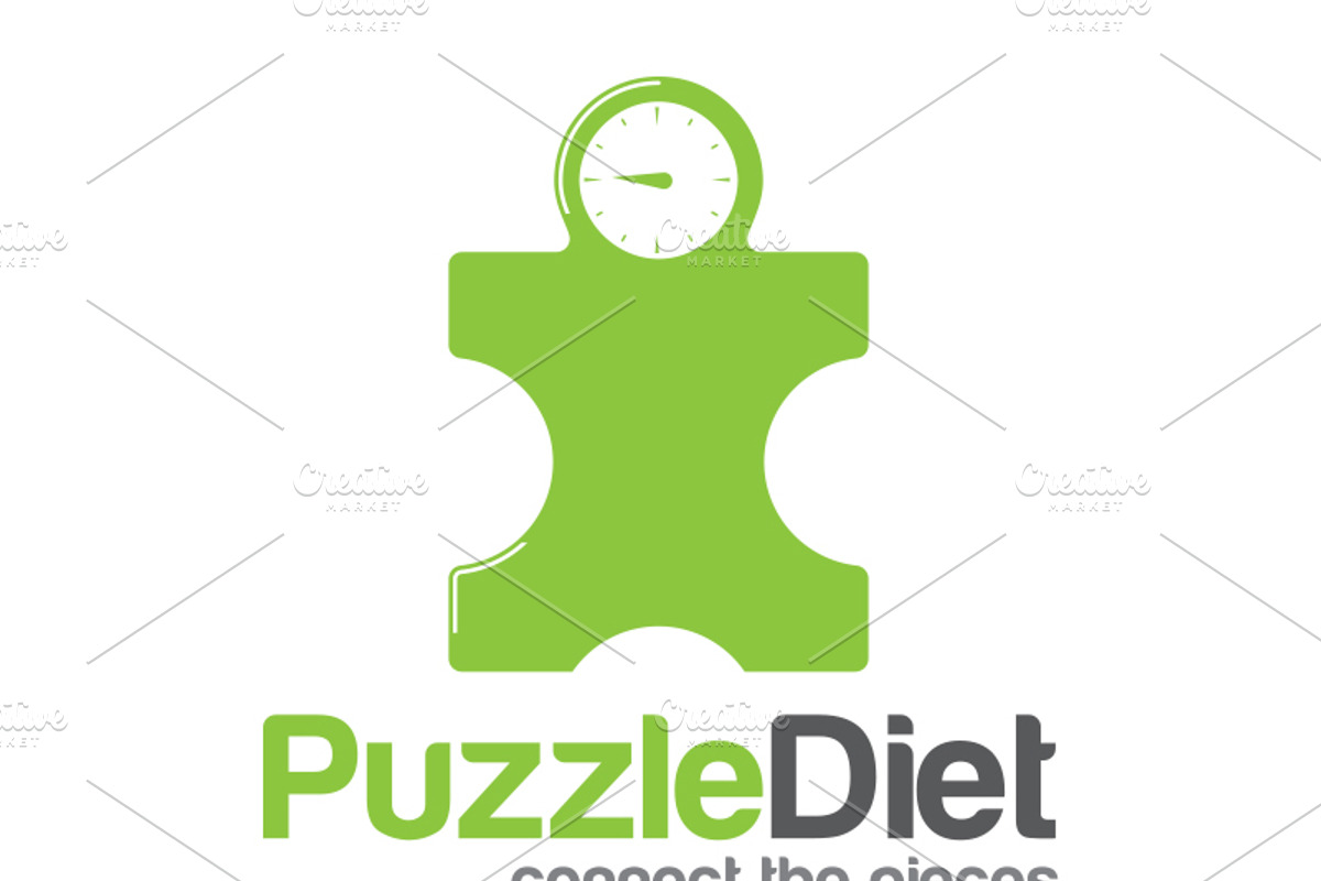 Puzzle Diet Logo Template, a Branding & Logo Template by Zlaws (Photo 2 of 4)