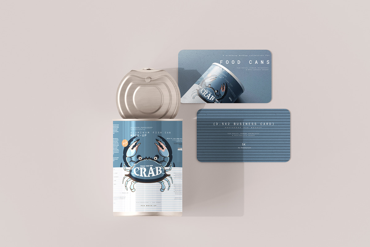 Aluminum Food Can Mockups - Large, a Cups & Container Mockup by pmvch (Photo 29 of 31)