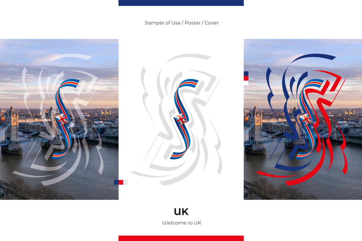 UK flag ribbon vector, a Templates & Theme by Simbos (Photo 3 of 9)