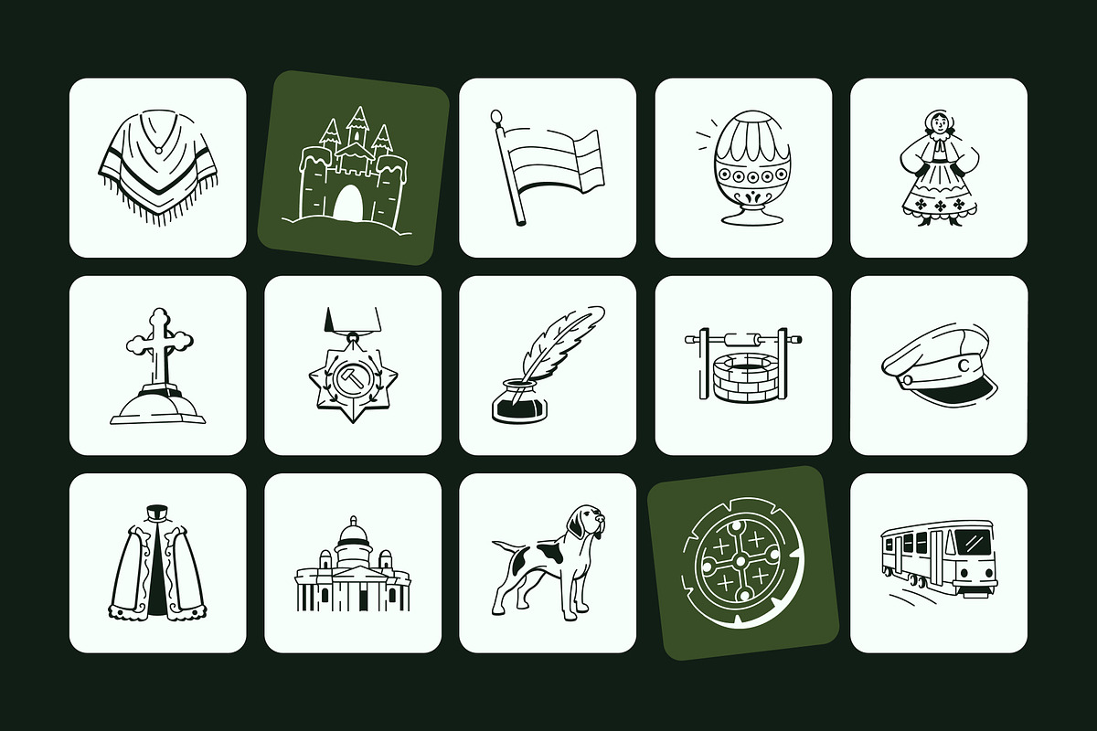 Russian Doodle Icon, an Outline Icon by Vectors Market (Photo 6 of 8)