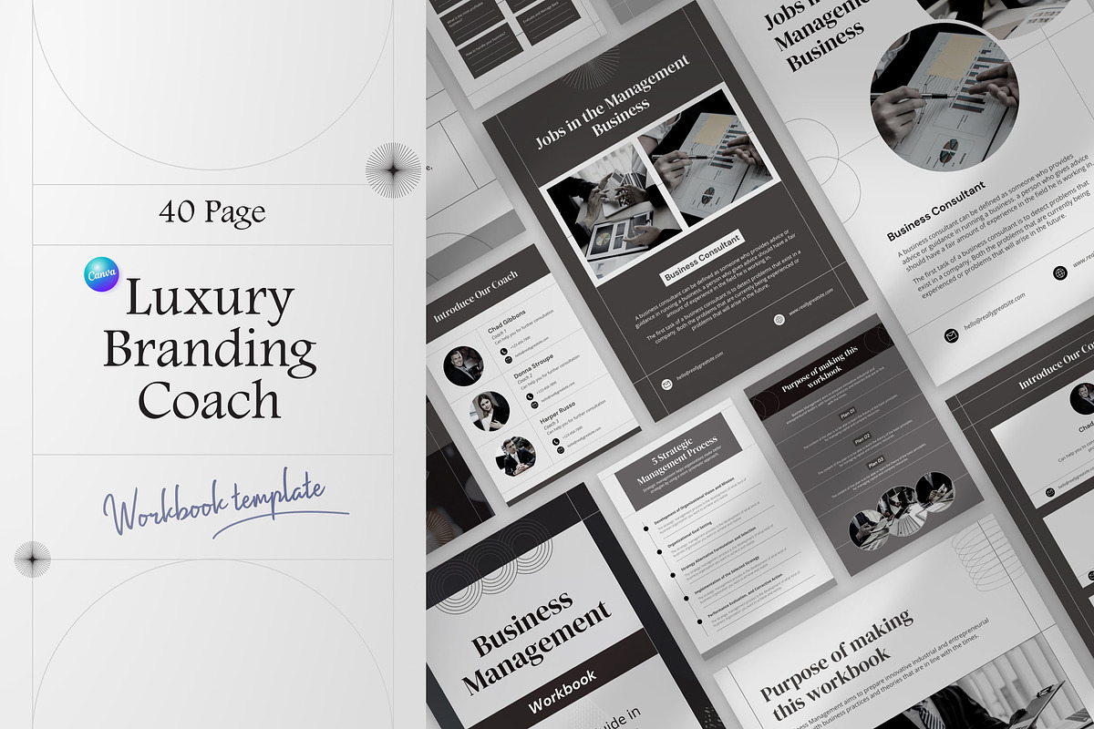 Luxury Workbook Canva Template, a Magazine Template by Brandearth RRGraph (Photo 1 of 11)