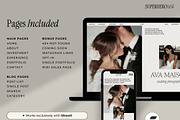 Showit Template Wedding Photographer, a Websites & App Template by Superhero Design Co. (Thumbnail 2 of 5)