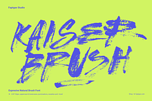 Kaiser | Super Natural Brush Font
